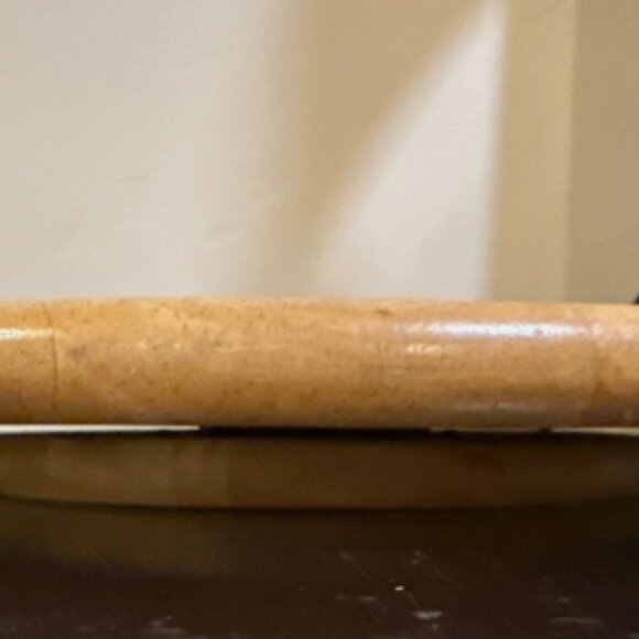 Vintage Solid Oak Wood Lazy Susan Rotating Serving Tray Centre Piece Turntable - Picture 3 of 4